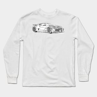 Divo Supercar Racing Wireframe Long Sleeve T-Shirt